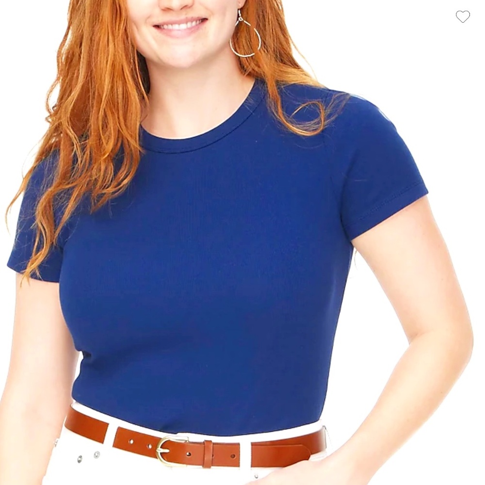 🔵NWOT - JCREW GIRLFRIEND CREWNECK TEE